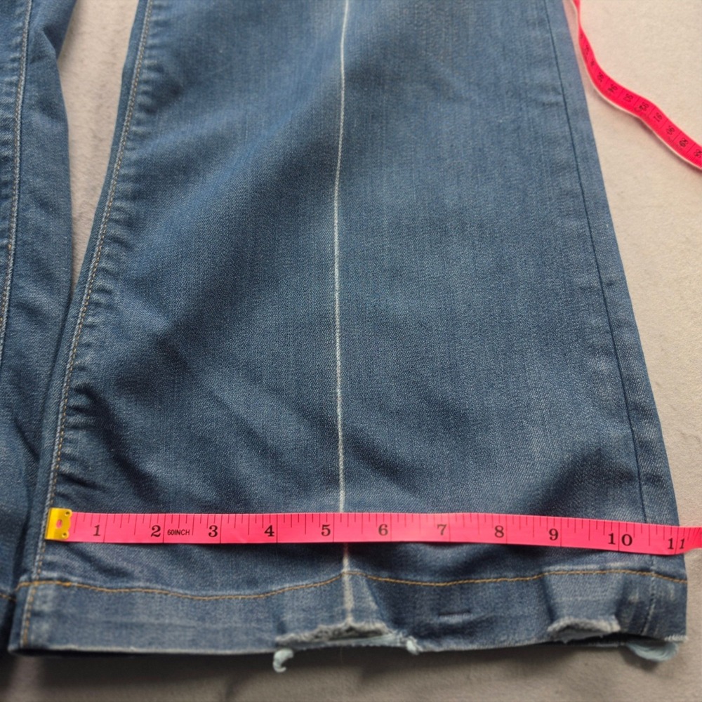 Banana Republic Premium Denim Classic Wide Leg Jeans Blue Stretch Size 6 USA - Picture 9 of 9